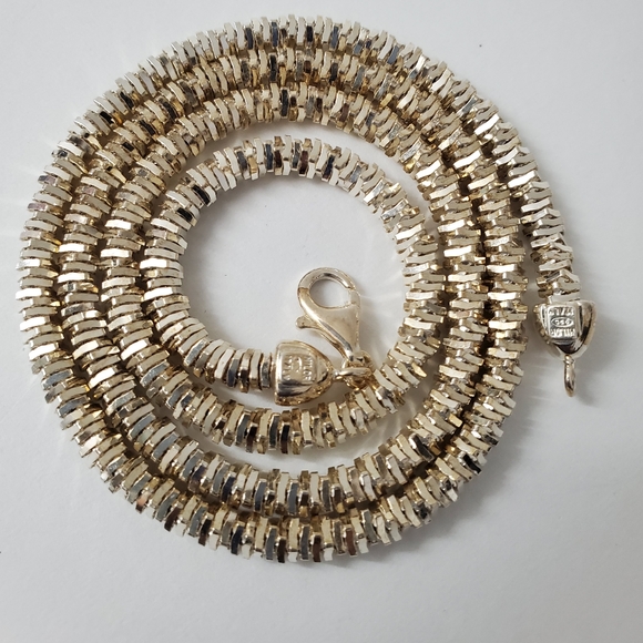 Milor Watch Video / Sterling Silver 925 Diamond Cut Rope Chain Necklace - Picture 4 of 12